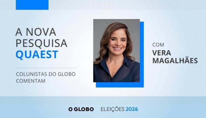 A live com colunistas do GLOBO é apresentada pela jornalista Vera Magalhães — Foto: Reprodução